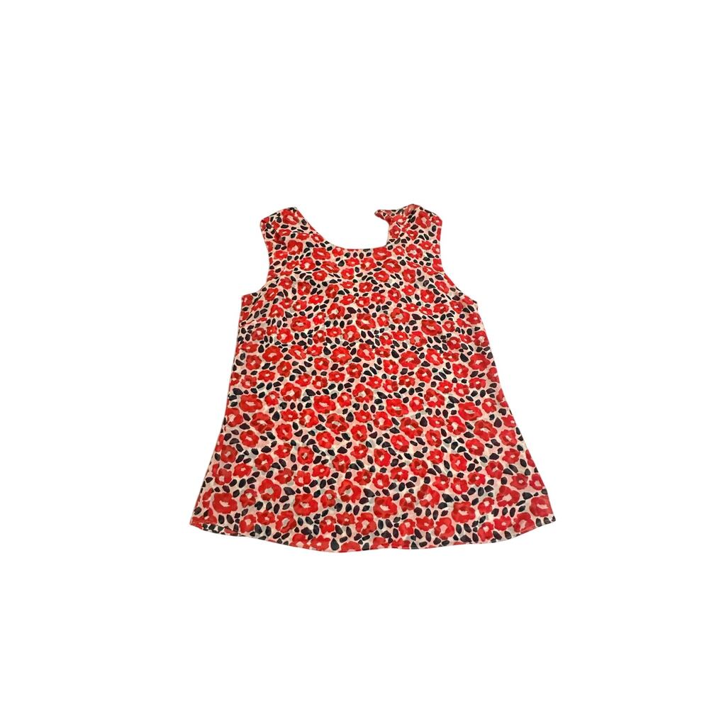 Cabi Red Floral Sleeveless Blouse Women’s Medium ID 0261